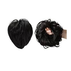 Glattes Haarknoten Haarteile Synthetisches Messy Bun mit elastischem Gummiband Pferdeschwanzverlängerung Damen Haarschmuck (Color : 12-24) von LIMKOO