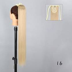 Haarknoten 1 Packung synthetischer Dutt, langer, gerader Dutt, Haarteile, Haarband, Dutt, Krallenclip, Pferdeschwanz, Haarverlängerungen, Perücken for Frauen Haarknoten Haarteil (Color : 25, Size : von LIMKOO