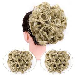 Synthetische Messy Bun Wave Curly Hair Extensions Bun Extensions Comb Clip In Messy Bun Haarschmuck for Frauen (Color : M24-613#) von LIMKOO