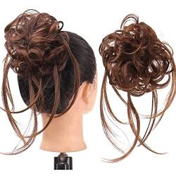 Synthetischer Haarknoten mit elastischem Kamm Messy Bun Locken Haarknoten Frauen Perücke Haarverlängerungen Haarschmuck (Color : SW205-01) von LIMKOO
