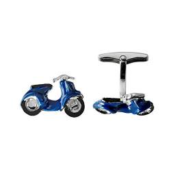 LINDENMANN Manschettenknöpfe, poliert, Vespa, blau, Geschenketui, 10816 von LINDENMANN