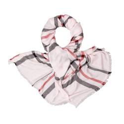 LINDENMANN Schal Damen rosa/Damen-Schal dünn 100% Baumwolle, Damen-Schal rosa von LINDENMANN