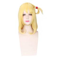 Anime Role Play Wig For Lovelive Sunshine Mari Ohara Cosplay Wig Yellow Heat Resistant Women Halloween Costume Wigs von LINGCOS