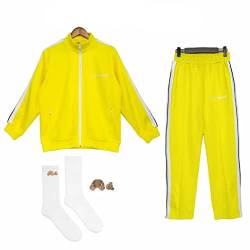 LINGMO Marken Angel&palm Tree Herren/Damen Sweatshirts Set Activewear Jogginghose Hoodie Trainingsanzug Jacke für Unisex von LINGMO