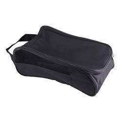 LIOOBO Golfschuh Tasche mit Reißverschluss Sporttasche Schuhtasche (schwarz) von LIOOBO
