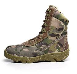 LIOPJH Herren Militärische taktische wasserdichte Stiefel Outdoor Camping Wandern Sneakers Camo Klettern Sportschuhe 42 camouflage von LIOPJH