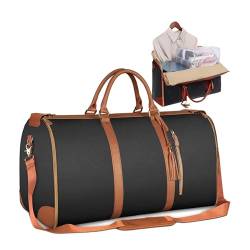 Faltbare Kleider-Reisetasche, Handgepäcktasche, wandelbare Reisetasche, Reiseanzug, Kleidertasche, Schwarz , Einheitsgröße von LIPINGJING0201