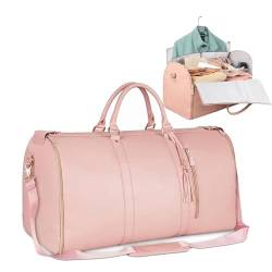 Faltbare Kleider-Reisetasche, Handgepäcktasche, wandelbare Reisetasche, Reiseanzug, Kleidertasche, rose, Einheitsgröße von LIPINGJING0201