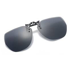 LIPIODOL Polarisiert Clip auf Sonnenbrillen, Sonnenbrille Aufsatz Anti-Glare UV400 for Men Women Driving Travelling Outdoor Sport von LIPIODOL