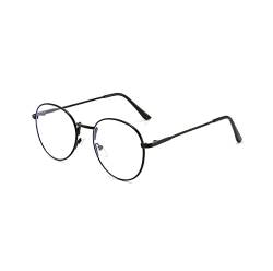 LIPIODOL Runde Brille mit Metallrahmen, Retro-Stil, modisch, blaues Licht blockierende Brille von LIPIODOL