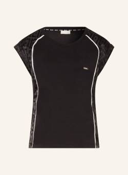 Liu Jo T-Shirt Im Materialmix schwarz von LIU JO