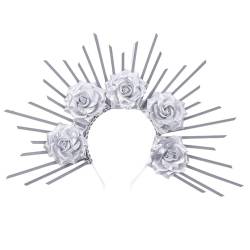 LIUASMUE Damen Kopfschmuck Stilvolles Sonnen Stirnband Modischer Kopfschmuck Eleganter Kopfschmuck Legierungsmaterial Für Partys Und Hochzeiten Hochwertiges Schmuckzubehör von LIUASMUE