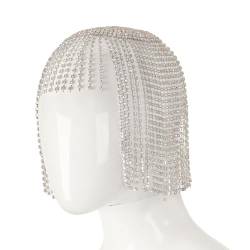 Party Fransen Stirnband Böhmische Kopf Abdeckung Kette Haar Kette Kristall Headchain Nachtclub Haar Ornament Zubehör Für Frauen von LIUASMUE