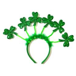 Stirnband Für Erwachsene Patricks Day Glitzerndes Glitzerpulver Irische Pailletten Party Festival Haarreifen Für Teenager Kopfbedeckung Pailletten Stirnbänder Für Mädchen Pailletten von LIUASMUE