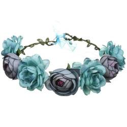 Frauen Mädchen Blume Stirnband Braut Blume Krone Haarband Haar Zubehör Hochzeit Party Frühling Böhmen Kranz Kopfschmuck Kopfbedeckung von LIUBI