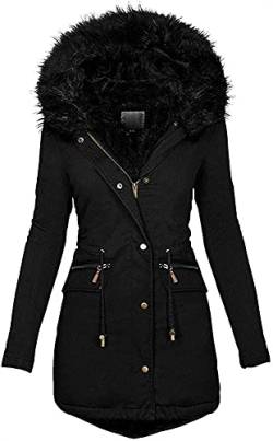 LIUPING Damen Jacke Winterparka Warme Und Atmungsaktive Outdoor Jacke Frauen (Color : Black, Size : M) von LIUPING