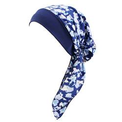 LIUPUUDLY Chemo Kopftuch Damen Mode Florales Turban Mütze Schlafmütze Kopfbedeckung für Krebs Haarverlust (#11) von LIUPUUDLY
