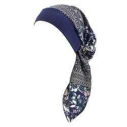 LIUPUUDLY Chemo Kopftuch Damen Mode Florales Turban Mütze Schlafmütze Kopfbedeckung für Krebs Haarverlust (#21) von LIUPUUDLY