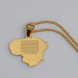 YOUHU Halsketten Für Frauen, Goldene Kolumbien Karte Anhänger Damen Weltkarte Halsketten Ägypten Schmuck Halskette Zum Jubiläum Weihnachtsgeburtstagsfeier Geschenke, 60Cm Dünne Kette von LIUYUYOUGO