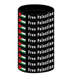 LIUZHIPENG Palästina Flagge Armband, Unterstützung Palästina Silikon Armbänder, Ich stehe mit Free Jude Palästina Armband Palästina Armband von LIUZHIPENG