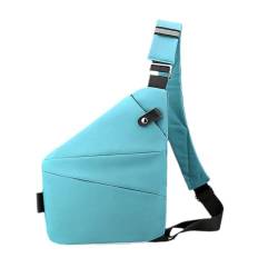 Wander Plus Diebstahltasche, Reisetasche, persönliche Flex-Körpertasche, Cross-Tasche, Reisetasche, schlanke Tasche, blau2, Free Size von LIUZHIPENG