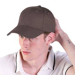 LIVACASA Baseball Cap Herren Verstellbar Basecap Luftlöchern Sonnenschutz Damen Baseballkappe Cap Unisex Mütze Baumwolle Cappy für Sport Reisen Draußen Kaffee von LIVACASA