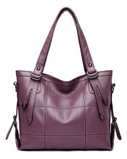 LIVACASA Damen Handtasche PU PU Leder Groß Umhängetasche Shopper Elegant Schultertasche für Frauen Top-Griff Tragetaschen von LIVACASA