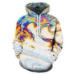 LIVBH Unisex 3D Hoodie Unisex Realistischer 3D-Druck Pullover Hoodie Lustiges Muster Mit Kapuze Sweatshirts Taschen für Teenager Pullover,Drucken-2,S von LIVBH