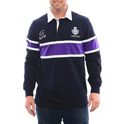 Langärmliges Rugby-Trikot mit Schottland-Distel - Blau - 3X-Groß von LIVE FOR RUGBY