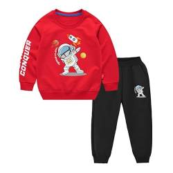 LIYIMING Kinder Hoodie Shirt und Sweatpants Sweatshirt und Hose Set,Kapuzenpullover,Pullover Anzug (06,110cm) von LIYIMING