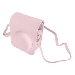 LJCM -Kamera-Schutzhülle, Sofortbildkamera-Tasche, Kameratasche, PU-Leder, Schützende Kamera-Abdeckungstasche mit Verstellbarem Schultergurt für Fuji Instax 12 (Rosa) von LJCM
