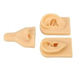 Silikon-Nasen-Ohr-Modell, Silikon-Nasenmodell 3D-elastische Simulation Weich für Nasenringe (Helle Hautfarbe) von LJCM
