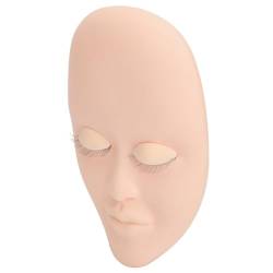 Wimpern-Mannequin-Kopf, Abnehmbarer Silikon-Wimpernverlängerungs-Mannequin-Kopf 3 Paar Augenlider für Anfänger (#1) von LJCM
