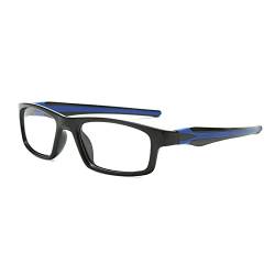LJCZKA Blaulichtfilter Brille Rechteckig Herren Damen, Rechteckige Brille Ohne Stärke Anti Blaulicht Brille Photochrome Computerbrille von LJCZKA