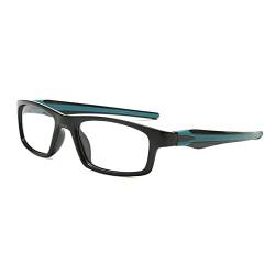 LJCZKA Blaulichtfilter Brille Rechteckig Herren Damen, Rechteckige Brille Ohne Stärke Anti Blaulicht Brille Photochrome Computerbrille von LJCZKA