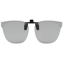 LJCZKA Polarisierte Clip auf sonnenbrille Herren Damen, Sonnenbrillen aufsatz Brille Polarisiert Flip-up für Brillenträger UV-Schutz von LJCZKA