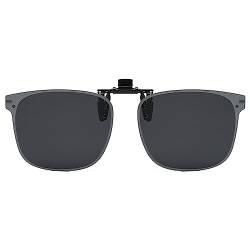 LJCZKA Polarisierte Sonnenbrille Clip Herren Damen, Sonnenbrille mit Clip für Brillenträger Polarisiert Clip auf Sonnenbrillen UV-Schutz von LJCZKA