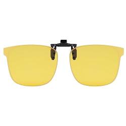 LJCZKA Polarisierte Sonnenbrille Clip Herren Damen, Sonnenbrille mit Clip für Brillenträger Polarisiert Clip auf Sonnenbrillen UV-Schutz von LJCZKA