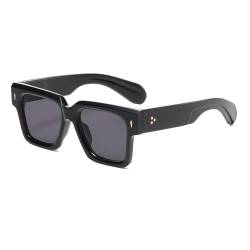 LJCZKA Retro Quadratischer Sonnenbrille für Damen Herren Trendy Klassisch Dicke Übergroß Rechteckige Sonnenbrille Outdoor Brille von LJCZKA