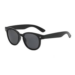 LJCZKA Vintage Sonnenbrille Rund Damen - Sonnenbrille Herren Retro Rund Klein Klassische Brille mit UV-Schutz von LJCZKA