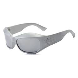 LJCZKA y2k Wrap Around Sonnenbrille für Herren Damen, Sport Sonnenbrille Fahrradbrille Radbrille Schnelle Brille y2k mit UV-Schutz von LJCZKA