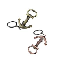 LJFEA Schlüsselanhänger aus Stahl, Schlüsselanhänger mit Haken und Kettenring mit Anhängern, Schlüsselanhänger für Haus und Damen von LJFEA