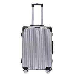 LJKSHNCX Gepäck mit Rollen, Handgepäckkoffer mit Aluminiumrahmen, Zahlenschloss-Koffer, Verstellbarer Trolley-Koffer von LJKSHNCX