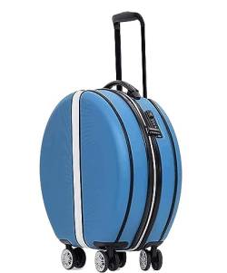 LJKSHNCX Handgepäck-Koffer, 18-Zoll-Handgepäck, runde Koffer mit Rollen, tragbares Gepäck, Kratzfeste Handgepäck-Koffer, Handgepäck von LJKSHNCX