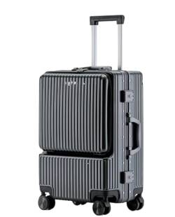LJKSHNCX Handgepäck-Koffer, Vorderöffnung, Aluminium, Handgepäck, Universal-Rollenschloss, Box für Geschäftsreisen, Boarding, Handgepäck, Handgepäck von LJKSHNCX