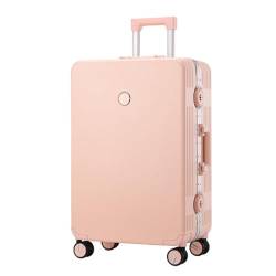 LJKSHNCX Koffer mit Rahmen aus legiertem Aluminium, Verstellbarer 3-Positionen-Koffer mit zweireihiger Lenkrolle für Geschäftsreisen und Reisen von LJKSHNCX