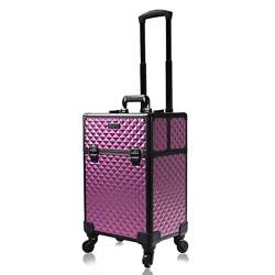 Multifunktionaler Rollkoffer mit großem Fassungsvermögen, Damen-Trolley-Kosmetikkoffer, Reise-Kosmetiktasche Trolley-Koffer von LJKSHNCX