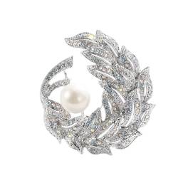 Engel Imitation Perle Brosche Weibliche Pin Strickjacke Knopf Elegante Temperament Corsage Mantel Mantel Zubehör (A Som bilden visar) von LJQZFWXX