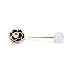 Pin Schmuck Geschenke für Frauen Camelia Pin Brosche Frauen Pin Typ Perle Pin Schnalle Retro Niedliche Corsage Pullover Zubehör Broschen und Pins von LJQZFWXX