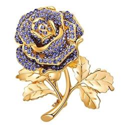 Rose Blume Brosche Pin Dame Atmosphäre Elegante Luxus Accessoires Mantel Und Elegante Dekoration Broschen Für Frauen (A 3,6 * 4,3 cm) von LJQZFWXX